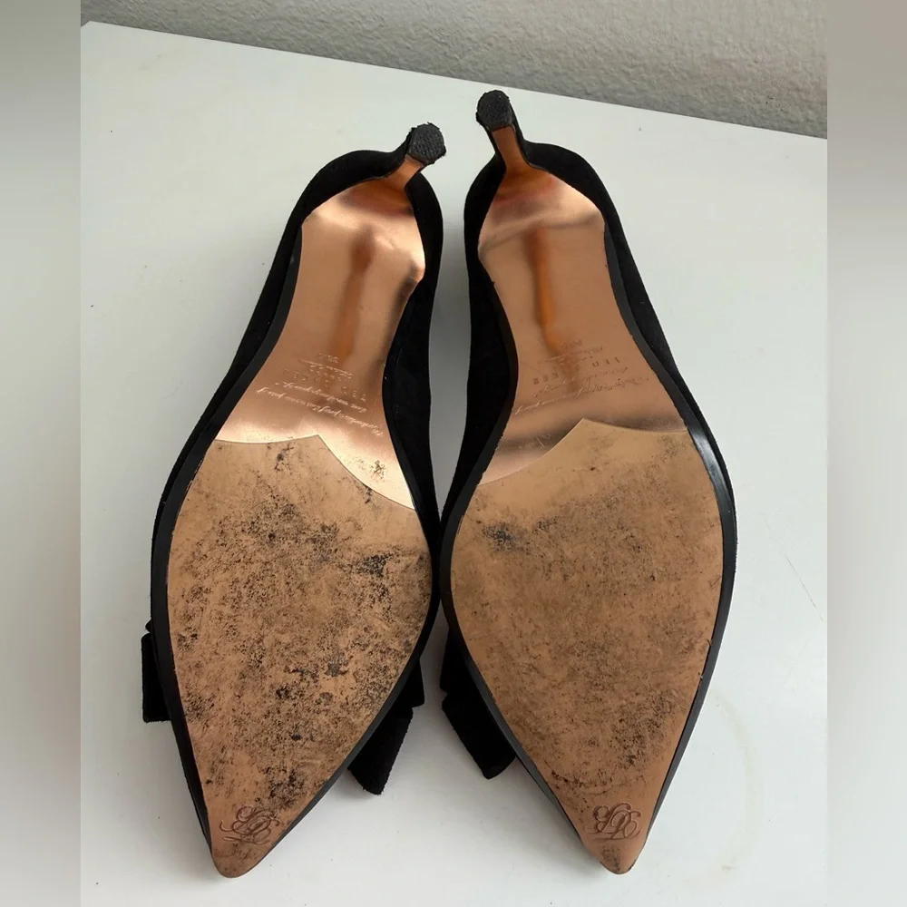 Ted Baker Black Heels with Bow Accent - Picture 6 of 7